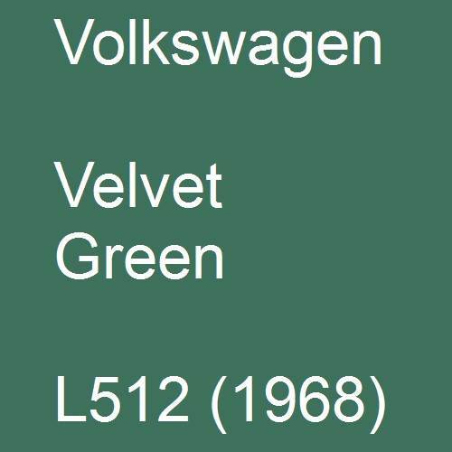 Volkswagen, Velvet Green, L512 (1968).